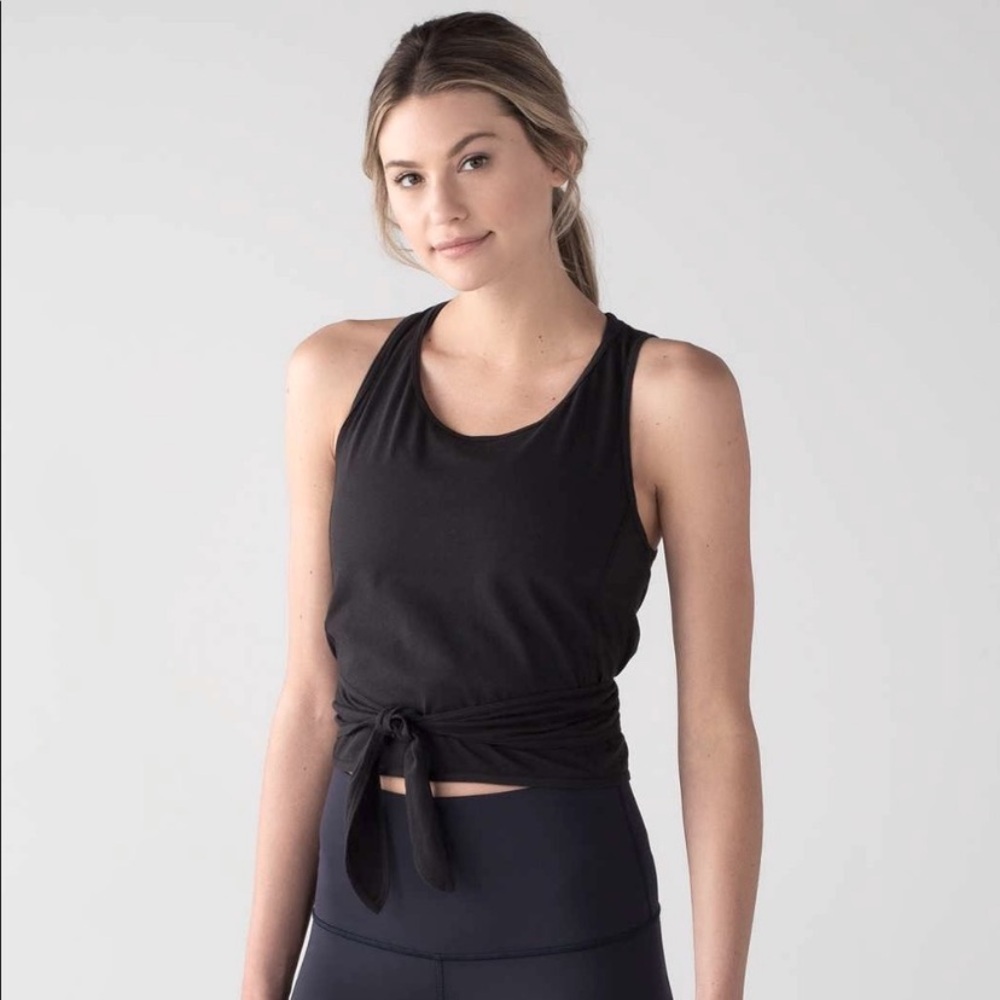 Lululemon Black “It’s a Tie” Tank- Size 8